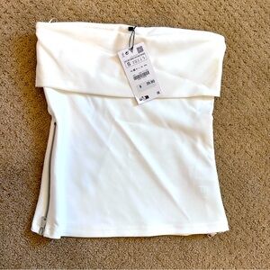 NWT Zara zipper tube top